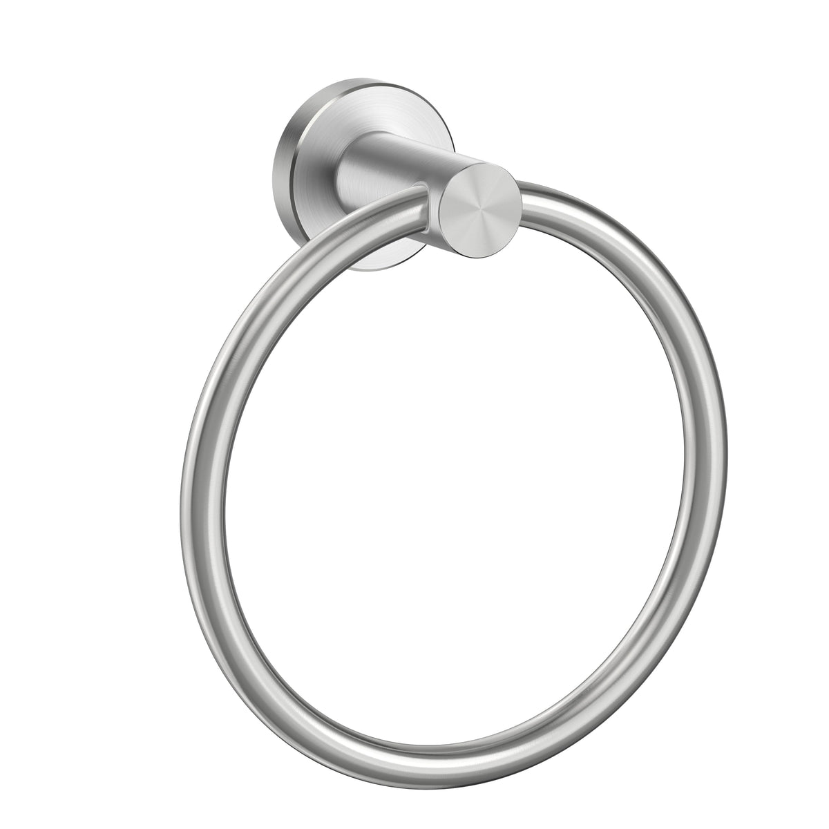 FORIOUS Towel Ring, SUS304 Stainless Steel Hand Towel Holder, Matte Black
