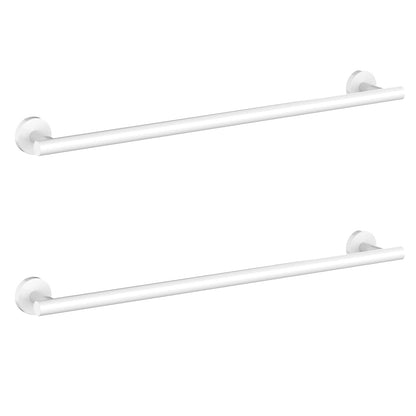Cilee 2 Pieces Polished Chrome Bathroom Towel Bar, 24 Inch Towel Holder
