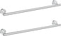 Cilee 2 Pieces Polished Chrome Bathroom Towel Bar, 24 Inch Towel Holder