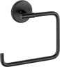 Delta Hand Towel Holder | Square Matte Black Ring for Hanging Towels in Kitchen, Bathroom | Trinsic Accessories