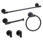 Brushed Nickel Bathroom Hardware Set 5 Pieces, Bathroom Towel Rack Holder Set Wall Mounted, SUS304 Stainless Steel Towel Bar Set - 16 Inch Towel Bar, Toilet Paper Holder, Towel Hooks, Towel Ring