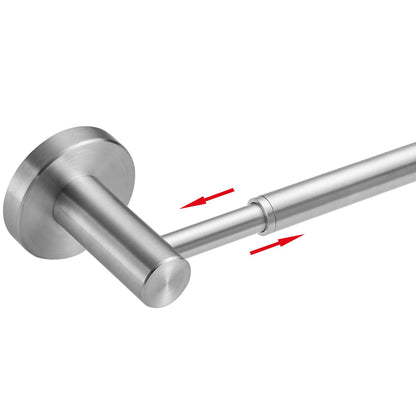 BESy Adjustable Towel Bar Towel Racks for Bathroom Rod Wall Mounted Chrome