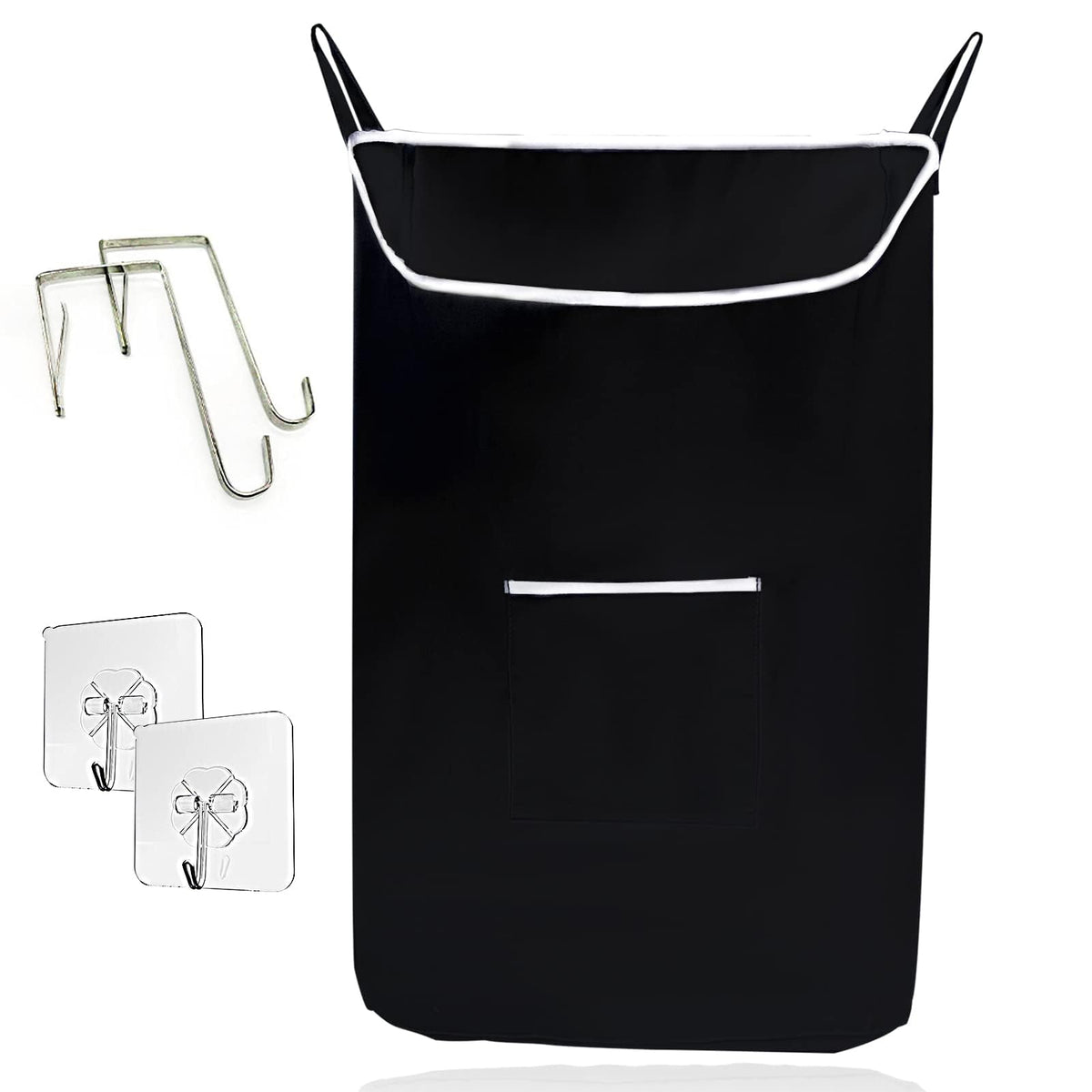 TFLC Over the Door Hanging Laundry hamper bag, 18x4.75x28", Beige-L