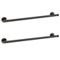 Cilee 2 Pieces Polished Chrome Bathroom Towel Bar, 24 Inch Towel Holder