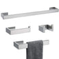 4 Pieces Bathroom Hardware Accessories Set Towel Bar Towel Holder Robe Hook Toilet Paper Holder Stainless Steel,Q8-P4BR