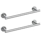 Cilee 2 Pieces Polished Chrome Bathroom Towel Bar, 24 Inch Towel Holder