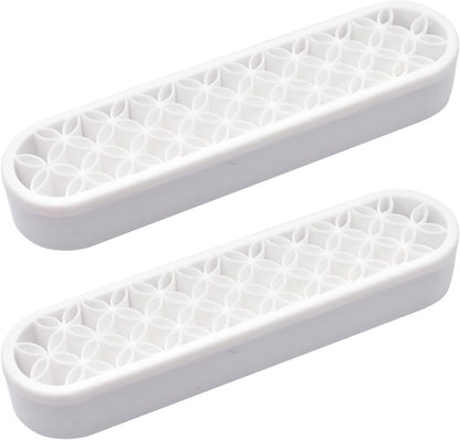 2 PCS Multi-Purpose Cosmetic Storage Box, Desktop Organizers Silicone Make Up Brush Storage Stand, Desktop Storage Box for Eyeliner Pencil, Art Supplies, Painting Brush (Grey)