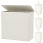 WOWLIVE 154L Double Laundry Hamper 2 Section with Lid and Removable Bags