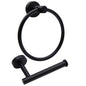 2pcs Brushed Nickel Toilet Paper Holder and Towel Ring Set, Stainless Steel