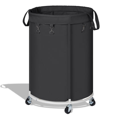 150L Large Capacity Rolling Laundry Basket Hamper with Wheels, Clothes hamper and Removable Bag for Home, Laundry Room, Bedroom, Bathroom, Apartment, Dorm