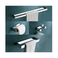 4 Pieces Bathroom Hardware Accessories Set Towel Bar Towel Holder Robe Hook Toilet Paper Holder Stainless Steel,Q8-P4BR
