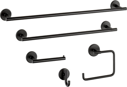 Delta Hand Towel Holder | Square Matte Black Ring for Hanging Towels in Kitchen, Bathroom | Trinsic Accessories