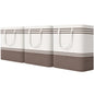 TranquilRelax 3-Pack Laundry Basket, Laundry Hamper, Grey-75L
