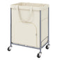 170L Large Laundry Basket with Wheels, Rolling Laundry Hamper Easy Access Clothing Minimizes Bending, Laundry Cart with 4 Silent Casters & Removable Bag for Bedroom, Bathroom, Laundry Room,Black