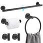 TQKAG 5 Piece Bathroom Accessories Set Brushed Gold Bathroom Hardware Set 23.6 Inch Bath Towel Bar Set SUS304 Stainless Steel Towel Rack Set