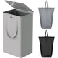 WOWLIVE 154L Double Laundry Hamper 2 Section with Lid and Removable Bags