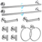 TQKAG 5 Piece Bathroom Accessories Set Brushed Gold Bathroom Hardware Set 23.6 Inch Bath Towel Bar Set SUS304 Stainless Steel Towel Rack Set