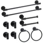 Brushed Nickel Bathroom Hardware Set 5 Pieces, Bathroom Towel Rack Holder Set Wall Mounted, SUS304 Stainless Steel Towel Bar Set - 16 Inch Towel Bar, Toilet Paper Holder, Towel Hooks, Towel Ring