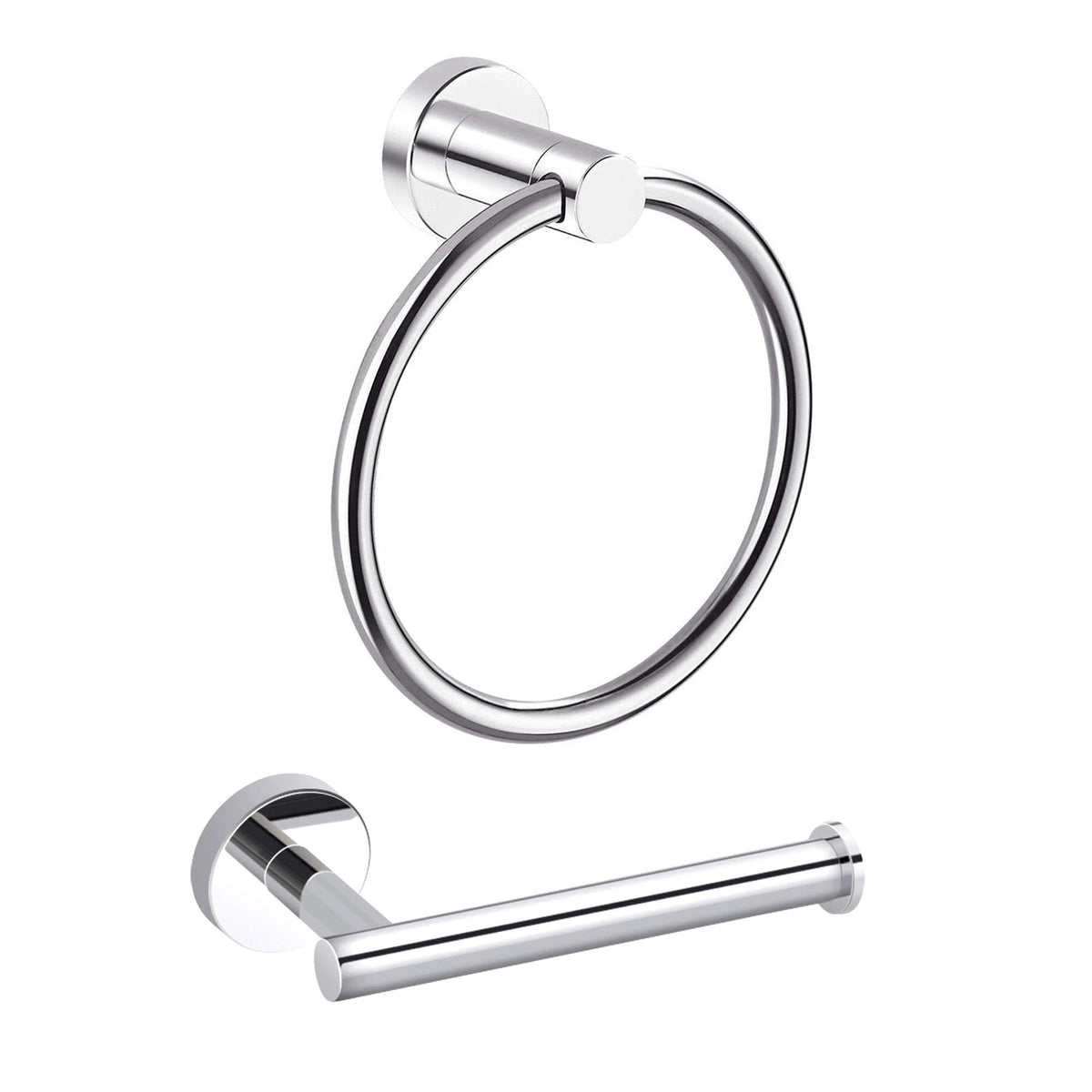 MARMOLUX ACC Matte Black Towel Ring - SUS304 Stainless Steel Wall Mounted Hand Towel Holder for Bathroom - Kitchen & Bathroom Towel Rack - Black Towel Hanger - Bathroom Towel Holder - Hand Towel Rack