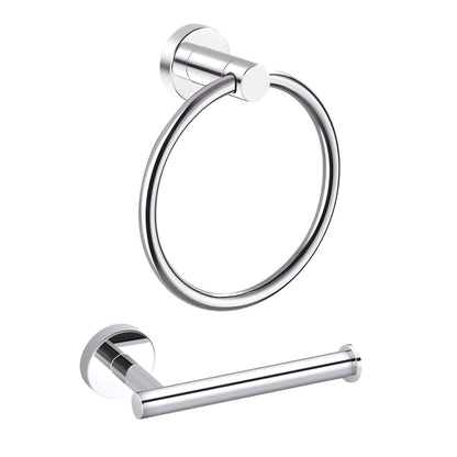 MARMOLUX ACC Matte Black Towel Ring - SUS304 Stainless Steel Wall Mounted Hand Towel Holder for Bathroom - Kitchen & Bathroom Towel Rack - Black Towel Hanger - Bathroom Towel Holder - Hand Towel Rack