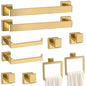 5-Pieces Matte Black Bathroom Accessories Set, 16 Inch Bath Towel Bar Set