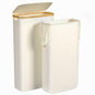 Foluck 100L Laundry Hamper with Lid Removable Bag and Bamboo Handles