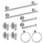 Brushed Nickel Bathroom Hardware Set 5 Pieces, Bathroom Towel Rack Holder Set Wall Mounted, SUS304 Stainless Steel Towel Bar Set - 16 Inch Towel Bar, Toilet Paper Holder, Towel Hooks, Towel Ring