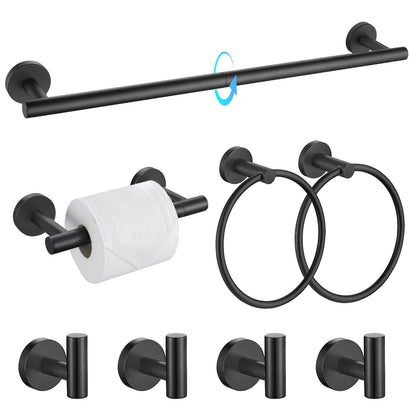 TQKAG 5 Piece Bathroom Accessories Set Brushed Gold Bathroom Hardware Set 23.6 Inch Bath Towel Bar Set SUS304 Stainless Steel Towel Rack Set
