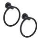 MARMOLUX ACC Matte Black Towel Ring - SUS304 Stainless Steel Wall Mounted Hand Towel Holder for Bathroom - Kitchen & Bathroom Towel Rack - Black Towel Hanger - Bathroom Towel Holder - Hand Towel Rack