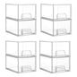 Vtopmart 6 Pack Small Clear Stackable Storage Drawers for Desk, Countertop
