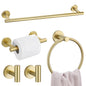 10 Pieces Matte Black Bathroom Hardware Accessories Towel Bar Set Black Towle Racks for Bathroom Wall Mounted Stainless Steel Toilet Paper Holder Towel Holder Kit