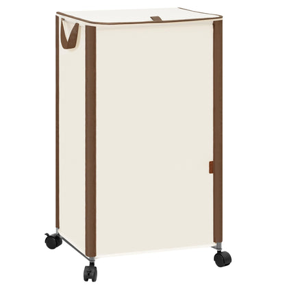 STORAGE MANIAC Rolling Laundry Hamper with Lid, 23.7 Gal (90 L) Large Tall Laundry Basket with Wheels & Handles, Aesthetic Dirty Clothes Hamper for Small Space, Dorm, Apartment, College, Black
