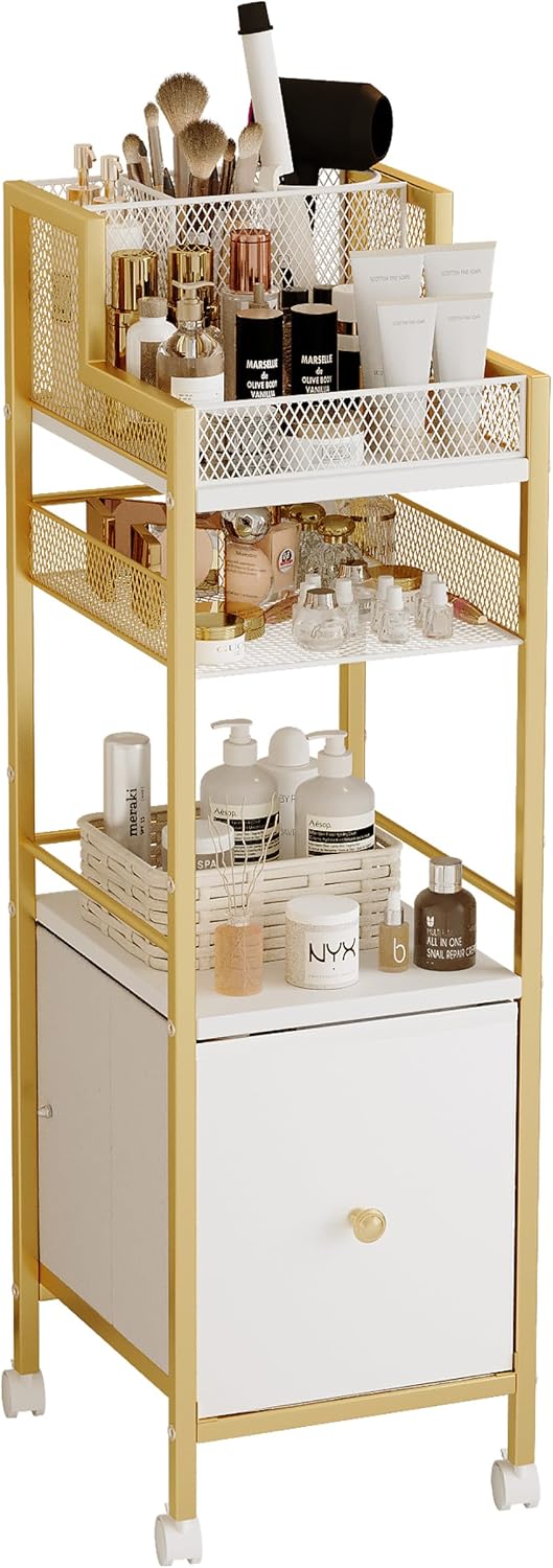 Makeup Organizer Storage Cart with Drawers Large Makeup Skincare Organizers