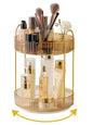 Asayuee 360 Rotating Makeup Organizer for Vanity,2 Tier Large Capacity Skincare Organizers,Bathroom Counter Organizer, Spinning Perfume Organizer & Vanity Organizer (Green-2 Tier)