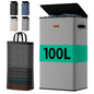 100L Large Capacity Laundry Hamper, Collapsible Laundry Basket Space-Saving, Clothes Hamper with Lid and Removable Bag for Bathroom Bedroom Laundry Room Dorm