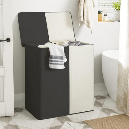 WOWLIVE Double Laundry Hamper with Lid, 154L Large Laundry Basket Organizer