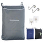 TFLC Over the Door Hanging Laundry hamper bag, 18x4.75x28", Beige-L
