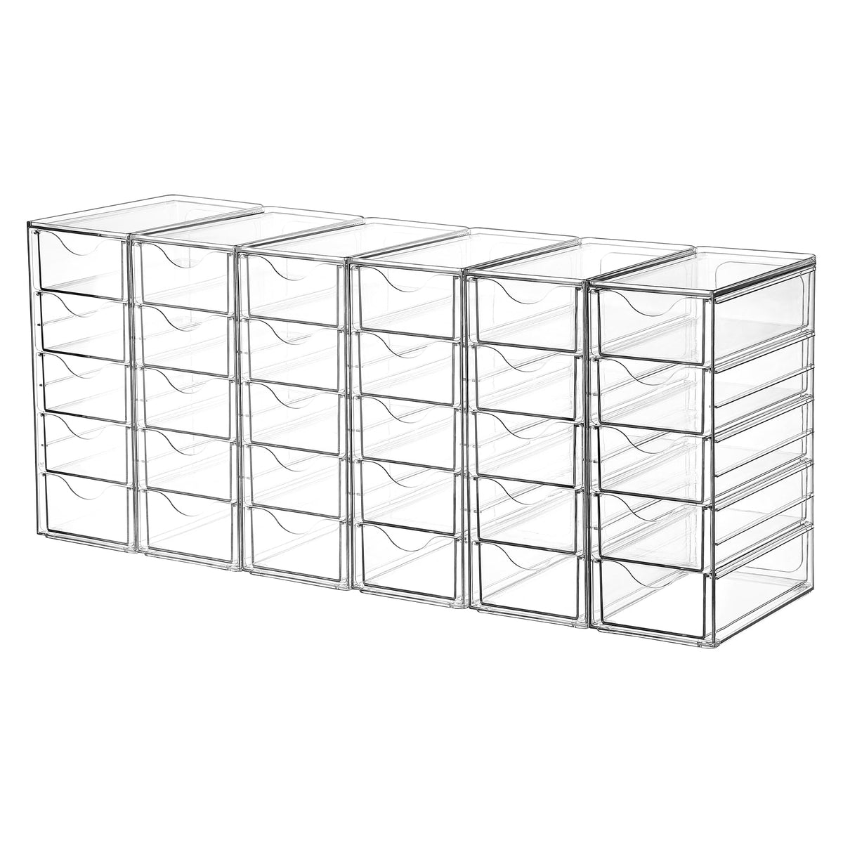 Vtopmart 4 Set Acrylic Desk Organizer with 16 Drawers for Office, Makeup