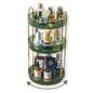 Asayuee 360 Rotating Makeup Organizer for Vanity,2 Tier Large Capacity Skincare Organizers,Bathroom Counter Organizer, Spinning Perfume Organizer & Vanity Organizer (Green-2 Tier)