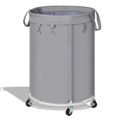 150L Large Capacity Rolling Laundry Basket Hamper with Wheels, Clothes hamper and Removable Bag for Home, Laundry Room, Bedroom, Bathroom, Apartment, Dorm