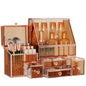 Youdepot Glass Makeup Organizer, 3-in-1 Cosmetic Organizer