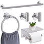 10 Pieces Matte Black Bathroom Hardware Accessories Towel Bar Set Black Towle Racks for Bathroom Wall Mounted Stainless Steel Toilet Paper Holder Towel Holder Kit