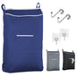 TFLC Over the Door Hanging Laundry hamper bag, 18x4.75x28", Beige-L