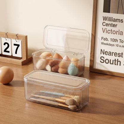 2pcs Clear Acrylic Makeup Brush Holder, Cosmetic Display Cases for Vanity