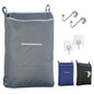 TFLC Over the Door Hanging Laundry hamper bag, 18x4.75x28", Beige-L