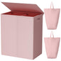 WOWLIVE 154L Double Laundry Hamper 2 Section with Lid and Removable Bags