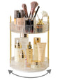 Asayuee 360 Rotating Makeup Organizer for Vanity,2 Tier Large Capacity Skincare Organizers,Bathroom Counter Organizer, Spinning Perfume Organizer & Vanity Organizer (Green-2 Tier)