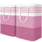WOWBOX 2 Pack Laundry Baskets, Collapsible Dirty Clothes Laundry Hampers