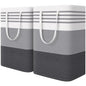 WOWBOX 2 Pack Laundry Baskets, Collapsible Dirty Clothes Laundry Hampers
