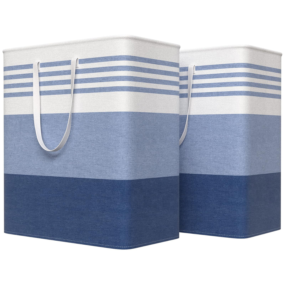 WOWBOX 2 Pack Laundry Baskets, Collapsible Dirty Clothes Laundry Hampers